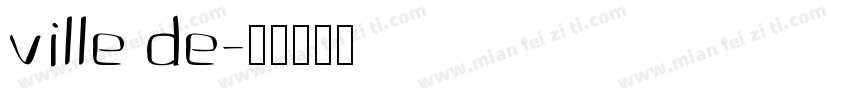 ville de字体转换